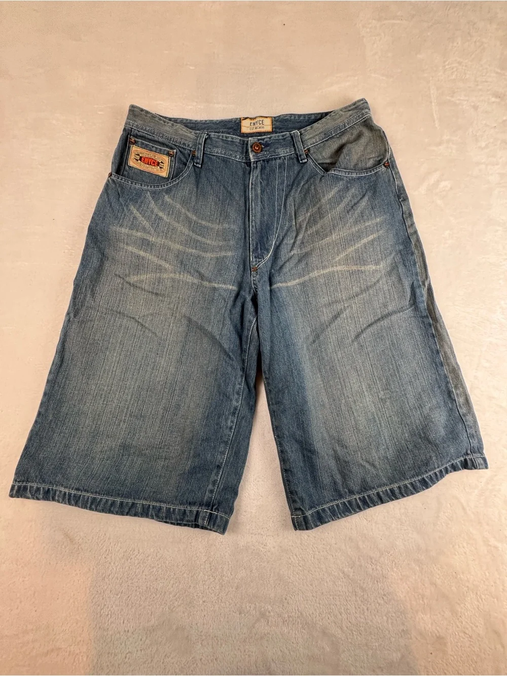 Enyce Light Blue Denim Jean Shorts